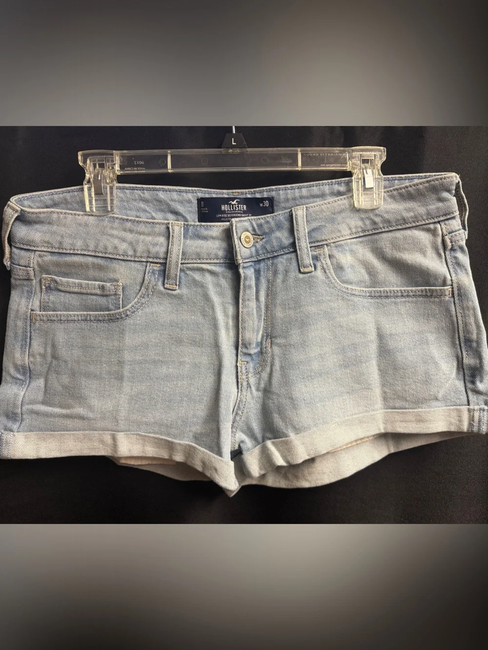 Hollister Light Blue Denim Shorts